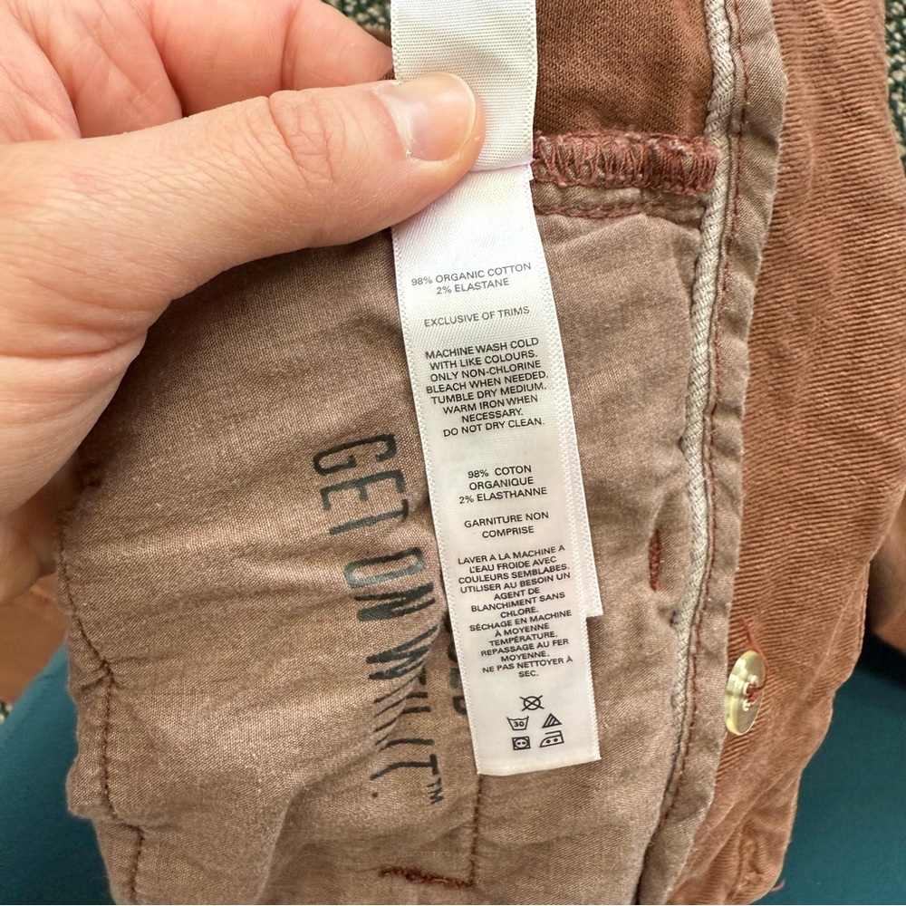 Wide Leg High-Rise Pants in Rust - Picture 5 of 6